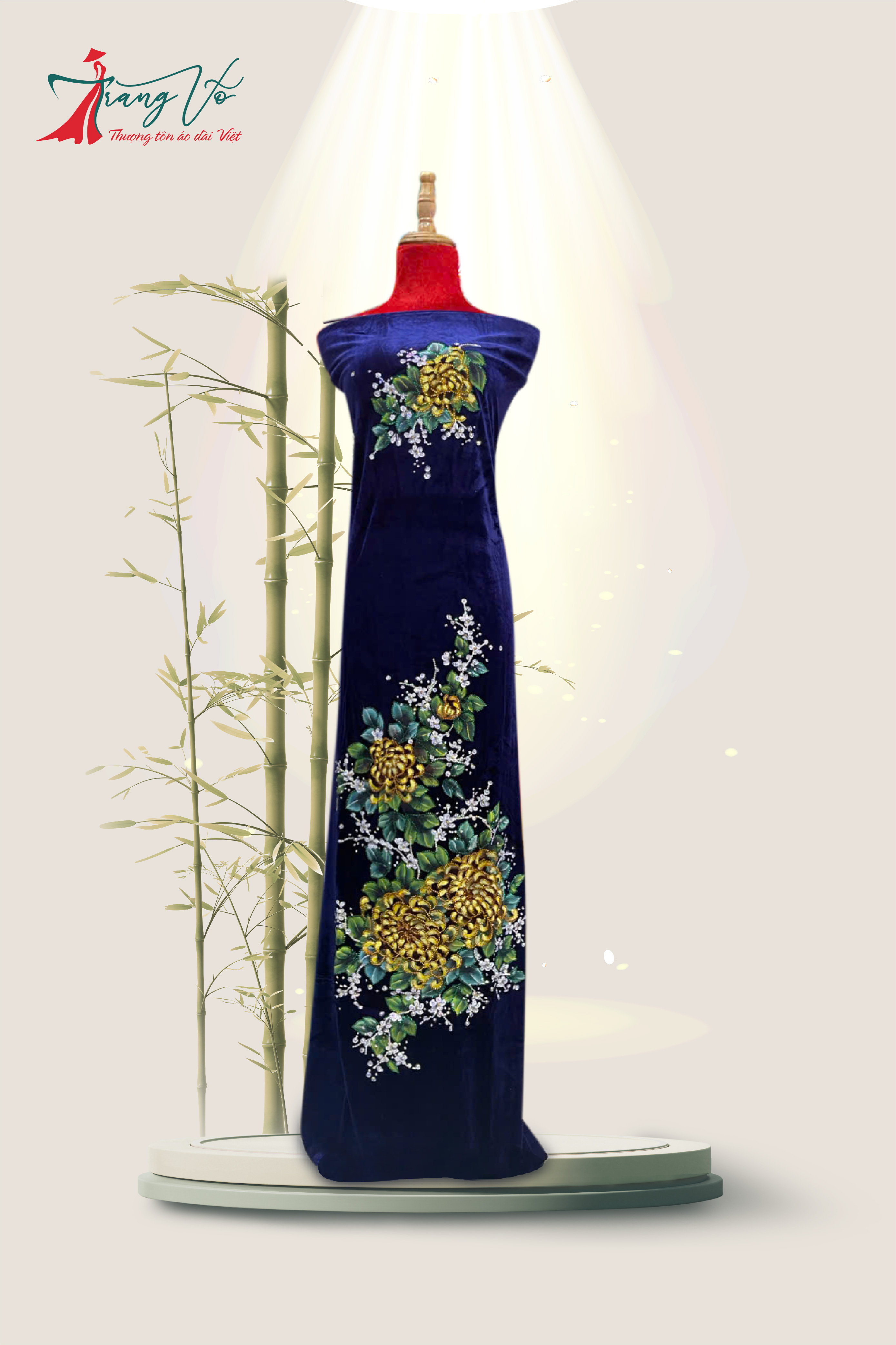 NHUNG TUYẾT VẼ HOA VĂN PHONG CẢNH ÉP ĐÁ CAO CẤP #02112404